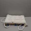 Cat Window Perch with Industrial-Grade Suction Cups - Solid Pine Wood Hammock Bed, Soft Cushion - 42 lb Capacity for Cats Inside (Medium, Beige)