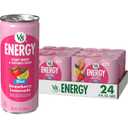 V8 Energy Diet Strawberry Lemonade Juice Energy Drink, 8 fl oz Can (6 Pack) (Case of 4) (EXP 12/09/26)