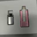 MFi Certified Flash Drive for iPhone iPad 256GB, Photo Stick for External Memory Storage, USB Memory Stick Thumb Drive for iPhone/iPad/Android/PC (Pink)