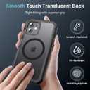 Jaroco Magnetic for iPhone 12/12 Pro Case, [Compatible with MagSafe][Military Grade Drop Protection][Heavy Duty Protection][Non-Slip][Shockproof] 2-Layer Durable Bumper Phone Case 6.1''-Black