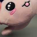 Aoriher 5 Pcs Axolotl Plush Set 24 Inch Mommy Axolotl Stuffed Animal with 4 Cute Plush Babies in Belly Soft Cuddly Plushie for Kids Sleeping Birthday Graduation Valentine Gift Party Favors(Pink)