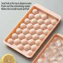 Ice Cube Trays, Ice Cube Tray with lid, Round Ice Cube Tray 33 Total 66 Cubes per Tray for Cocktail, Whiskey, Chocolate, BPA Free