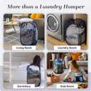 Handy Laundry Collapsible Mesh Pop Up Hamper with Wide Opening and Side Pocket - Breathable, Sturdy, Foldable, and Space-Saving Design for Clothes and Storage (Blue | 2-Pack)