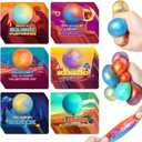 SpringFlower Valentine's Day Card With 24pcs Slime Ball Kits, Valentine's Gifts Exchange for School, Valentine Day Gifts Bulk, Valentine Party Favor for Kids, School Classroom Valentine's Prizes