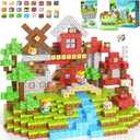 Magnetic Blocks Toys, Build Mine Magnet World Set, Magnetic Tiles Building for Boys & Girls Age 4-8 5-7, STEM Montessori Sensory Toys for Toddlers Kids Gifts