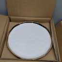 LOVECASA 12 Pieces Plates and Bowls Sets, Porcelain White and Gold Dinnerware Sets, Round Dinner Plates Dishes Set Service for 4, Dishwasher Safe and Scratch Resistant, White