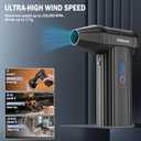 Compressed-Air-Duster 150000RPM Electric Air Blower, Mini Powerful Cordless Rechargeable 8000mAh Battery Jet Dry Portable Jet Turbo Fan Dust Snow Blower for Cleaning Car/Keyboard/PC/Home (150000RPM)