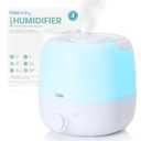 Frida Baby 3-in-1 Cool Mist Humidifier for Large Rooms, Top Fill Humidifier for Bedroom, Allergy Relief, 60 Hour Runtime + Nightlight, Auto Shut-Off, Quiet, Carry Handle, Essential Oil Diffuser
