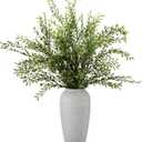 6 Pack 43" Artificial Eucalyptus Branches for Spring Home Decor, Tall Faux Greenery Stems for Vases, Centerpieces, Wedding Arrangements, Table Displays, Farmhouse Modern Floral Decorations