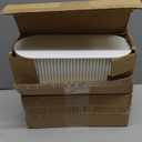 Marsui 2 Pcs White Cable Management Box Cord Hider Organizer with 46 Pcs Cable Management Kit Wire Box for Power Strips Surge Protectors Desk TV Computer Wires, White 