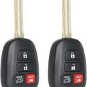 MechanMagic Key Fob Replacement GQ4-52T H Chip Fits for Toyota RAV4 (US Built) 2013-2018 / Highlander 2014-2019 / Sequoia 2018-2019 Keyless Entry Remote Control Key (Set of 2)