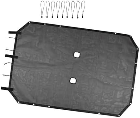 WDGBUIT Car Sunshade Mesh Sun Shade Bikini Top Roof Sunblock Mesh Heat Mesh for Jeep for Wrangler JK JKU 4 Door Unlimited 2007-2018