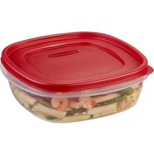 Rubbermaid 608866900580 Easy Find Lid Square 9-Cup Food Storage 1Container