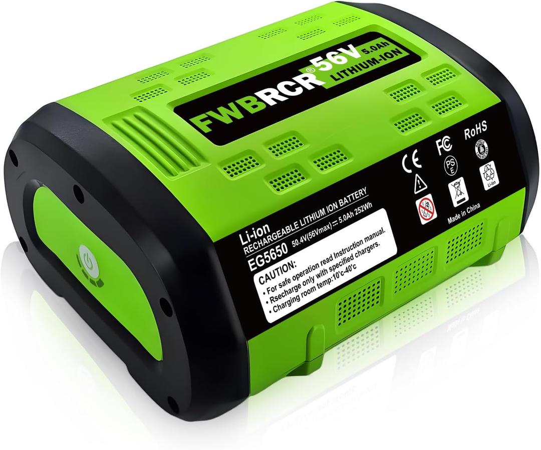 Upgraded 56V 5.0Ah Replacement Battery for EGO 56 Volt, Compatible with EGO BA2800 BA4200T Batteries