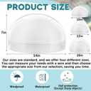 14 x 14 x 7 Inch Skylight Replacement Dome, Polycarbonate Cover Only for Existing Skylight Base, UV Resistant Roof Dome, Not Full Rooflight