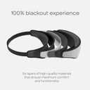 Ostrichpillow Eye Mask, Sleep Mask for Men Women 100% Blackout, No Pressure On Eyes, Soft & Breathable, Adjustable Fit, Travel Bag Included