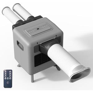 Tent Air Conditioner - Portable Air Conditioner 3300BTU, Compact Air Cooler AC Unit Fast Cooling, 24 Hours Timer, Safety Lock, 3 Modes for Tent, Camping, RV, Truck, Outdoor, Indoor (White)