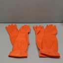 North Tower Rubber Gloves Kitchen Cleaning For Washing Dishing Kithchen, warmming Heat Resistant Dishwashing Gloves,18",2 Pairs Medium (Red)