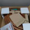 AquaTeak The Original 15.5" Kai Corner Teak Shower Bench - Shower Stool with Storage Shelf for Bathroom - Durable Water Resistant Shower Chair - Shaving Foot Rest - Indoor & Outdoor Use