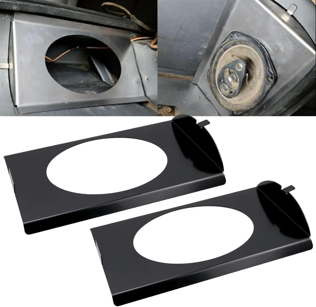 Sporacingrts Behind Seat Speaker Brackets Compatible with 1973-1987 Chevy GMC C10 Behind Seat Cab Corner Pickup for 6x9 Speakers
