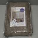 MIULEE 100% Blackout Curtains 102 Inch Long 2 Panels Set for Bedroom, Thick Faux Linen Black Out Curtain Room Darkening Back Tab Pleat Window Textured Drapes with Hooks for Living Room, Dutch Cocoa