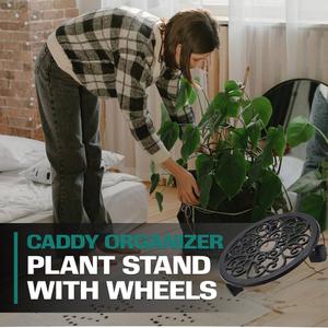 2wayz Plant Stand with Wheels - Heavy-Duty Rolling Plant Caddy