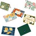 qiqee Color Contrast Flower Thank You Cards Greeting Gift Cards for Handwritten Messages 4x6 Inch 6 Design Birthday Thank You Notes (24pcs +24pcs Envelopes)