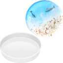 Large Resin Molds 14 Inch Round Silicone Molds for Table, Round Stool, Epoxy Resin Casting Molds for Big Tray, Clock, Resin Art, Gifts