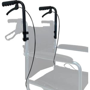 Wheelchair Handle Extenders, (400lbs Weight Capacity) Adjustable Wheel Chair Accessories Adults - Stroller Handle Extender, Extension for Wheelchair, Rallator & Stroller (Without Brake)