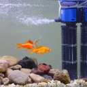 TARARIUM Aquarium Filter 260GPH for 30-75 Gallon Fish Tank, Biochemical Quiet Submersible Internal Filtration Powerful Pump Air Supply Wave Maker 4 in 1, Saltwater & Freshwater Crystal Clear