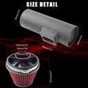 Cold Air Intake Fit for 2011-2015 Chevrolet Cruze with 1.4L Turbo Engine (Fits Manual & Automatic Transmission), Heat-Resistant Aluminum Pipe, High-Flow Filter