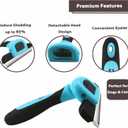 Gonicc PDT- 1001 Professional Pet De Shedding comb Tool Blue