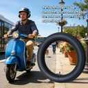 2-Pack 3.00-14 Motorcycle Inner Tube with Straight Valve - Also Fits 90/100-14, for Small Cruiser, Moped, and Some Dirt Bike Rear Tires