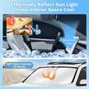KUST Car Window Shades for GMC Sierra 1500/2500/3500 Crew Cab 2019-2025 2026 Windshield Sun Shade Side Window Cover UV Block Privacy Protection Accessories for Camping Blackout Rear Back Full Set 5PCS