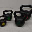 Wide Grip 3-Piece or 4-Piece Kettlebell Exercise Fitness Weight Set, Include 5 lbs, 10 lbs, 15 lbs and 20 lbs, Set of 4