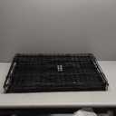 MidWest Homes for Pets Medium Dog Crate | Midwest Life Stages 30' Folding Metal Divider Panel,Floor Protecting Feet,Plastic Tray 30L x 19W 21H Inches,Breed (Black)