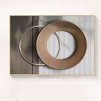 Large Framed Canvas Wall Art Gold Foil Prints Art Abstract Wall Pictures for Bedroom Dining Room Black Line Art 29"x 58" Gallery Wall Decor