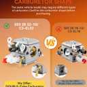 C3-EL42 Double Tube Carburetor Fit for Husqvarna 340 345 350