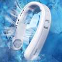 1S Cool Down 30F Neck Fan with Double Semiconductor Coolers, 360 Surrounded Personal Fans Air Conditioner that Blow Cold Air, 8H lasting Portable Fan with 3 Speed, Gifts for Men Women Outdoor Travel  