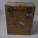 AMZCHEF Juicer Machines, 5.8" Extra Self-Feeding Cold Press Juicer for Whole Vegetable & Fruit, Juice Extractor Machine with Large Auger & Triple Strainers, Easy to Clean, High Juice Yield, Black