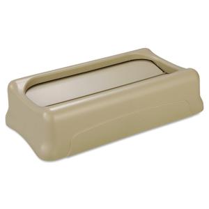 Rubbermaid Commercial Products SLIM JIM Swing Lid for Use with 16/23 Gallon Vented Slim Jim Containers Beige for Kitchens/Classrooms/Offices/Back of House