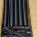 UME 10 Pack Solar Pathway Lights Outdoor, Bright Solar Garden Lights with Metal DesignIP65 Waterproof, Auto On/Off, 3000K LED Landscape Lighting for Yard, Lawn, Walkway, Driveway, Patio Decor (Black)