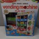 Melissa & Doug Sort-Stock-Select Wooden Vending Machine Toy with Play Food, Mini Vending Machine Toys & Play Money, Preschool Toys for Kids Ages 3+