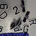 Graduation Leis 2026 Money Ribbon Leis for Graduation Class of 2026 Braided 48inch Graduation Necklace for High School,College Graduation Party Gifts,Blue and White