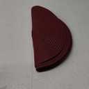SHACOS Round Placemats Set of 6 for Dining Table 15 inch Round Braided Place Mats Washable Non Slip Kitchen Table Mats, Burgundy (Burgundy)