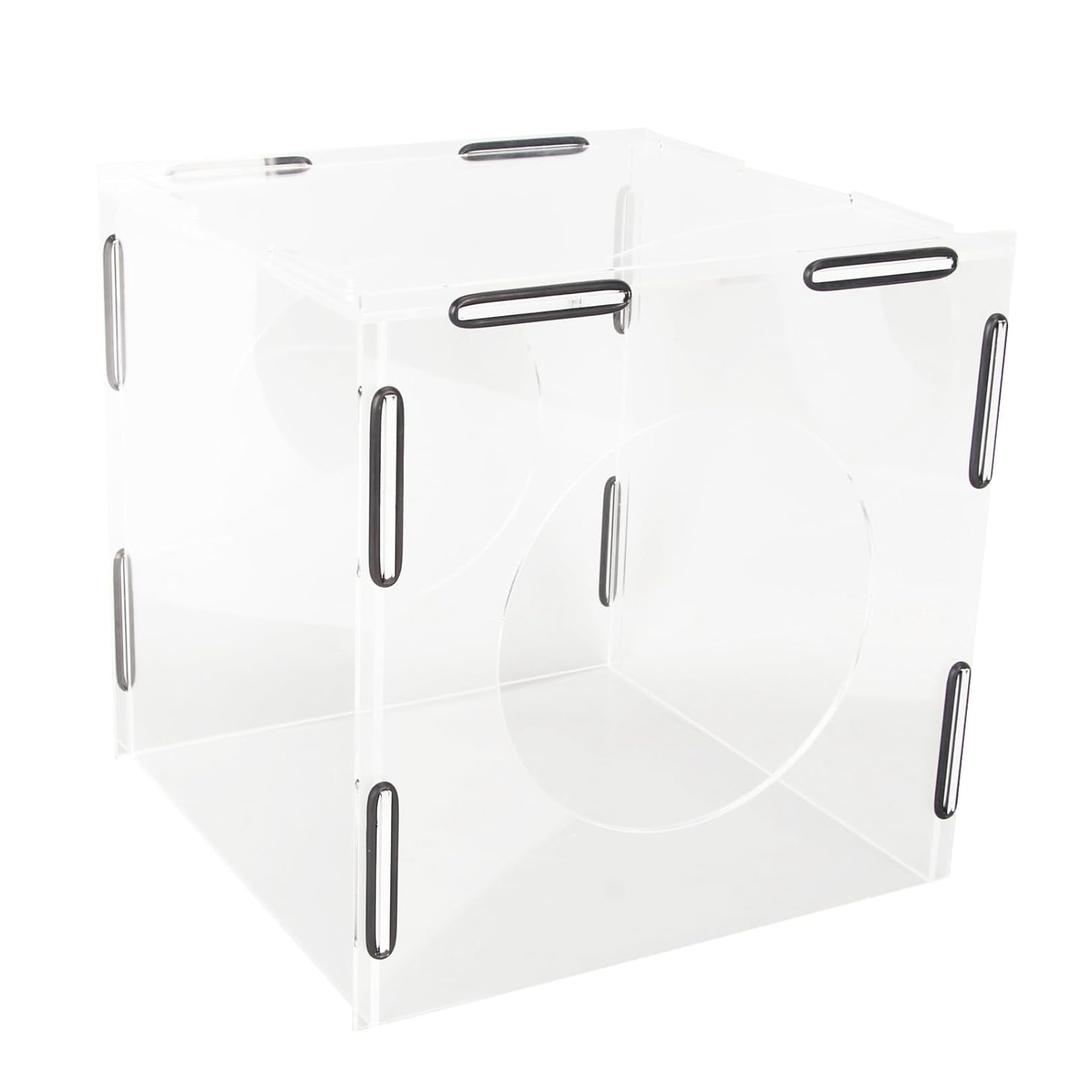 Enclosed Grinding Dust Box Transparent Acrylic Dust Hood Dust Cage for Engraving Polishing