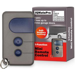for Sears Craftsman Garage Door Opener Remote 139.53681B HBW1255 390MHz Liftmaster 971LM 973LM Chamberlain 950CB 953CB with Red or Orange Learn Button (Mini Version)