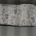 Jane yre Flower Queen Duvet Cover Brushed Microfiber 3 Pieces Floral Bedding Set Queen Garden Style Blue Floral Pattern Flower Queen Duvet Cover with Zipper Closure Luxury Soft Breathable Comfy