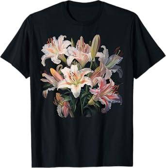 Lily Bouquet On Lily T-Shirt, XL