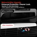 YONZEE 2 Pack Front & Rear Car Camera Lens Protector Cover for Tesla Model Y Juniper Premium/Performance Accessories 2026 2025, Ultra Clear View Camera Lens Guard - Rear Cover Not Fit Standard Version
